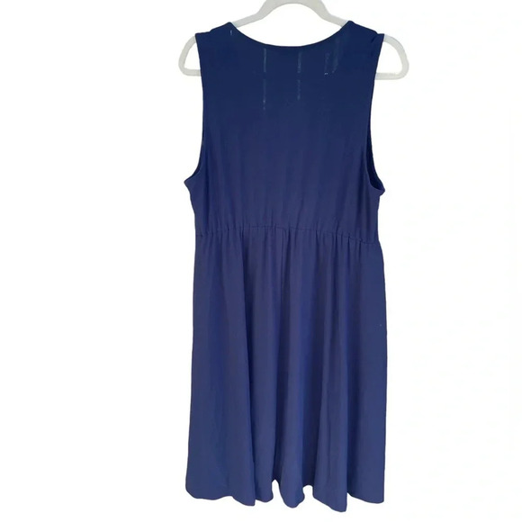 Torrid Navy Sleeveless Wrap Dress - Picture 2 of 5